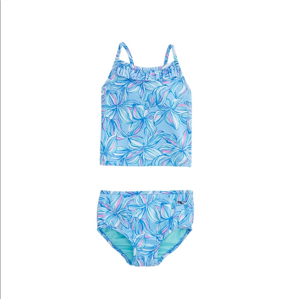 vineyard vines ruffle tankini